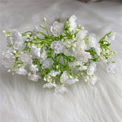 42 de capete Babysbreath pachet mic alb albastru Flori artificiale pentru Crăciun Decor de nuntă Flores artificiales Decor camera
