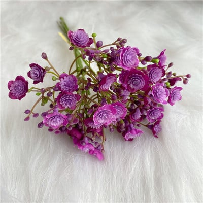 42 de capete Babysbreath pachet mic alb albastru Flori artificiale pentru Crăciun Decor de nuntă Flores artificiales Decor camera