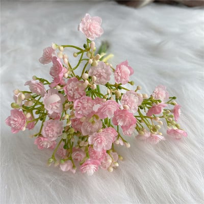 42 de capete Babysbreath pachet mic alb albastru Flori artificiale pentru Crăciun Decor de nuntă Flores artificiales Decor camera