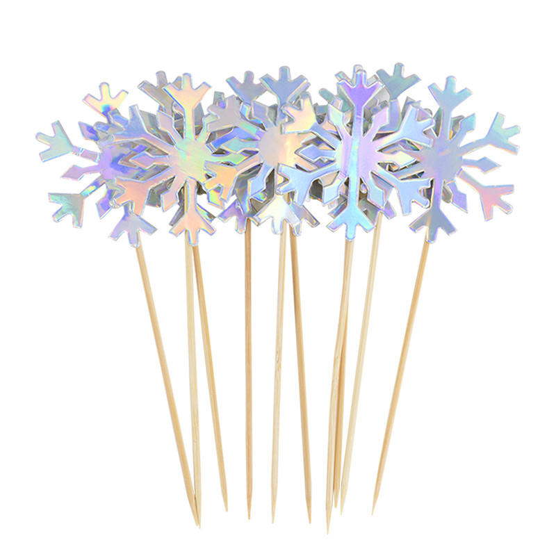 20 tk. Jää-Lumehelbe-tassikoogitops Jõululapsed Sünnipäevakoogipead Baby Shower Pulmapeokoogi kaunistamiseks jõulutarbed