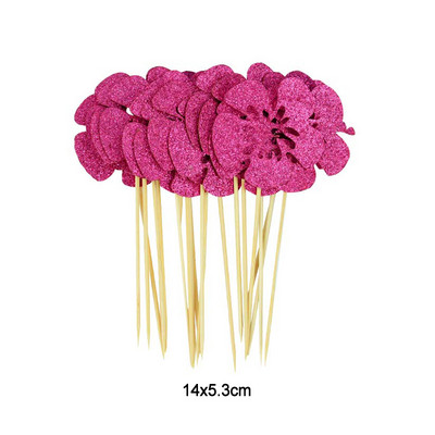 10 gab palmu lapu flamingo kūciņu virsma Havajiešu Luau vasaras ballītes kūkas dekorēšana bērniem džungļu dzimšanas dienas ballīte tropiskās kāzas