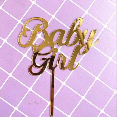 Egyes levél Baby Girl Baby Boy Tortafedő 0-9 számjegyű Cupcake Toppers Zászlók 1. Boldog születésnapot Baba Shower Party dekoráció