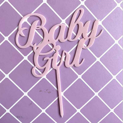 Egyes levél Baby Girl Baby Boy Tortafedő 0-9 számjegyű Cupcake Toppers Zászlók 1. Boldog születésnapot Baba Shower Party dekoráció