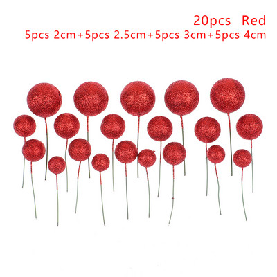 20db habgolyós tortafeltöltő Kreatív barkács tortadísz babaváróhoz Karácsonyi esküvői születésnapi party tortadísz Cupcake betét