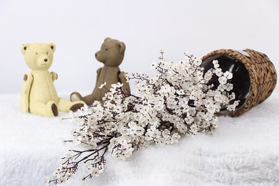 Kirsiõied Kunstlilled Beebi hingeõhk Gypsophila võltslilled DIY Pulmakaunistus Kodu Kimp Kunstlillede haru