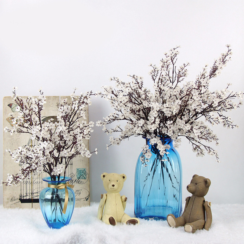 Kirsiõied Kunstlilled Beebi hingeõhk Gypsophila võltslilled DIY Pulmakaunistus Kodu Kimp Kunstlillede haru