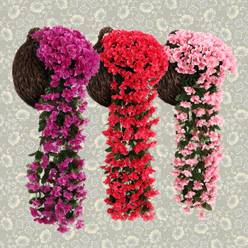 Βιολετί τεχνητό λουλούδι Διακόσμηση πάρτι προσομοίωσης για την ημέρα του Αγίου Βαλεντίνου Διακοσμητικό στεφάνι γάμου Κρεμαστό τοίχου γάμου