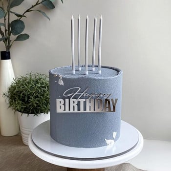 22 Styles Happy Birthday Side Cake Toppers Γνήσιο χρυσό κάλυμμα για τούρτες γενεθλίων για διακοσμήσεις τούρτας γενεθλίων μωρού 2023