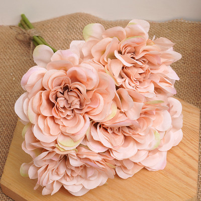 5 buc Flori artificiale frumoase de bujor Buchet alb de înaltă calitate Decor de masă pentru nuntă Flori false Aranjament de Crăciun