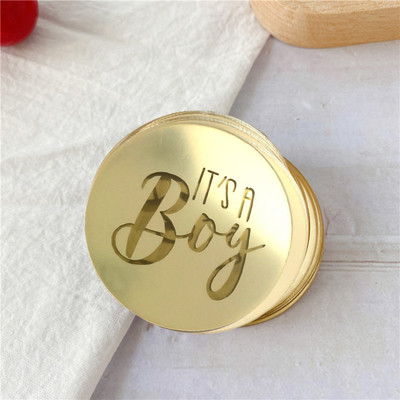 Noi 10 bucăți acrilic, aur roz, argint, decorare pentru tort, cerc pentru cupcake, decorare pentru tort pentru desert de petrecere de aniversare