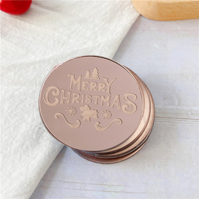 Noi 10 bucăți acrilic, aur roz, argint, decorare pentru tort, cerc pentru cupcake, decorare pentru tort pentru desert de petrecere de aniversare