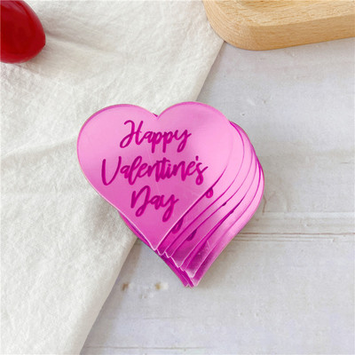 Noi 10 bucăți acrilic, aur roz, argint, decorare pentru tort, cerc pentru cupcake, decorare pentru tort pentru desert de petrecere de aniversare