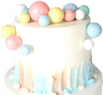 10 τεμ. Πολύχρωμες μπάλες Τούρτα Τούρτα για πάρτι Προμήθειες Κέικ με μπάλα Επιλογές Πολύχρωμη τούρτα Γάμος Χρόνια πολλά Διακόσμηση Baby Shower