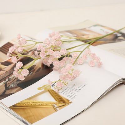 135 mini capete 62 cm DIY artificială pentru copii respirație floare Gypsophila plante false din silicon Decor nunta aranjament de flori acasă