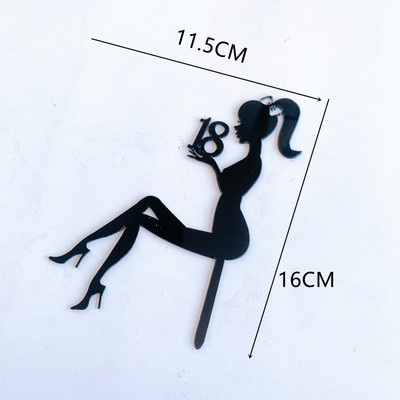 Parfimērijas lūpu krāsa Paris Cake Topper Girls Happy Birthday Dekorācija Kāzu Līgavas Ballīte Vecpuišu Cupcake Toppers Dekors