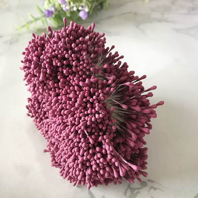 400 gab. 1,5 mm Mini Stamen ar rokām darināti mākslīgie ziedi kāzu ballītēm mājas dekorēšanai DIY Ziemassvētku albumu aksesuāri