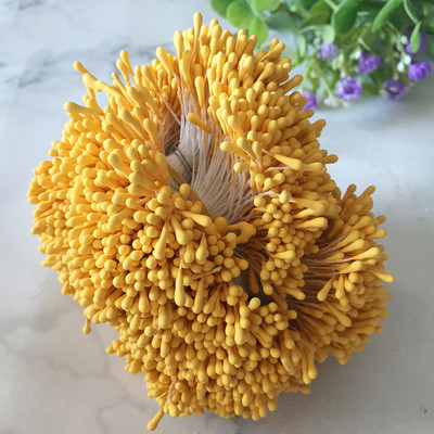 400 gab. 1,5 mm Mini Stamen ar rokām darināti mākslīgie ziedi kāzu ballītēm mājas dekorēšanai DIY Ziemassvētku albumu aksesuāri