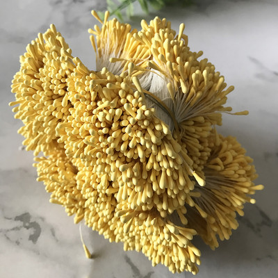 400 gab. 1,5 mm Mini Stamen ar rokām darināti mākslīgie ziedi kāzu ballītēm mājas dekorēšanai DIY Ziemassvētku albumu aksesuāri