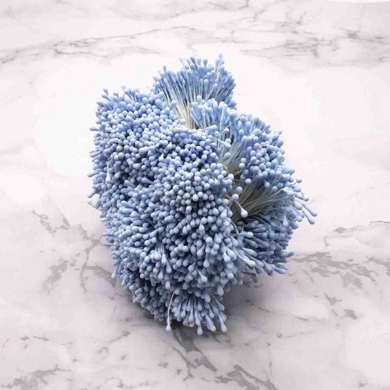 400 gab. 1,5 mm Mini Stamen ar rokām darināti mākslīgie ziedi kāzu ballītēm mājas dekorēšanai DIY Ziemassvētku albumu aksesuāri