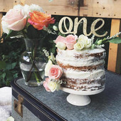 1 gab. Mirdzošas kūkas virsma viena gada 1. pirmās dzimšanas dienas ballītei bērniem, meitenēm, zēniem, bērnu dušas jubilejas dekorēšanas piederumi