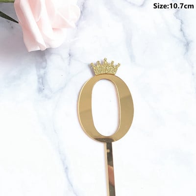 Taoup 10 20 30 40 50 60 La mulți ani pentru tort Topper pentru nunta Tort Decorat Articole pentru Tort Decoruri pentru petrecere de aniversare pentru adulți