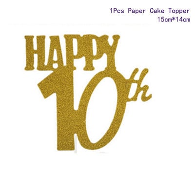 Taoup 10 20 30 40 50 60 La mulți ani pentru tort Topper pentru nunta Tort Decorat Articole pentru Tort Decoruri pentru petrecere de aniversare pentru adulți