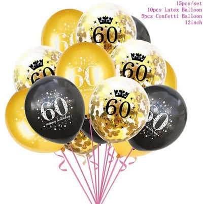 Taoup 10 20 30 40 50 60 La mulți ani pentru tort Topper pentru nunta Tort Decorat Articole pentru Tort Decoruri pentru petrecere de aniversare pentru adulți