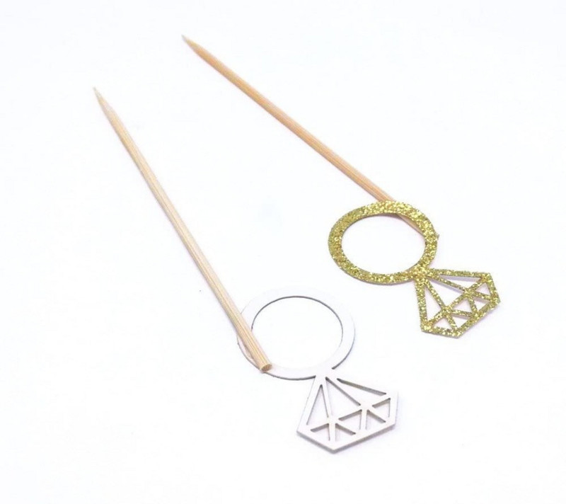 10db Cupcake Festékek Csillogó Gyémánt Gyűrű Torta Feltöltők Házassági Évforduló Születésnapi Valentin Leánybúcsú tortadísz