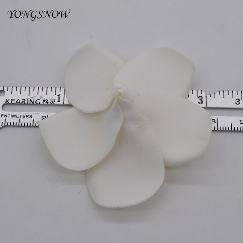 10db Plumeria PE hab Frangipani művirág fejdísz Otthoni kert Tojásvirágok Esküvői dekoráció Esküvői Parti Kellékek