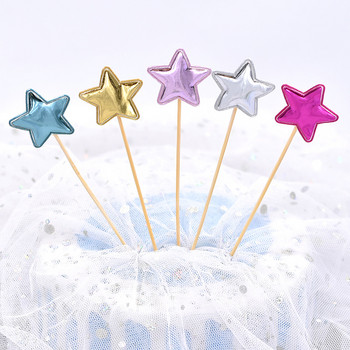 50 τμχ/παρτίδα Mickey Mouse Heart Star Crown Cake Topper για γενέθλια Cupcake Flag Baby Shower Διακόσμηση γαμήλιων πάρτι