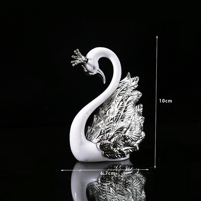 Λευκό φτερό κύκνου Ρητίνη Topper Χρόνια πολλά