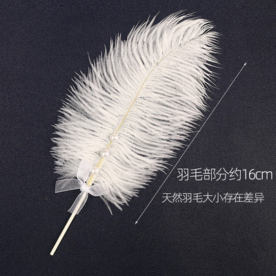 Λευκό φτερό κύκνου Ρητίνη Topper Χρόνια πολλά