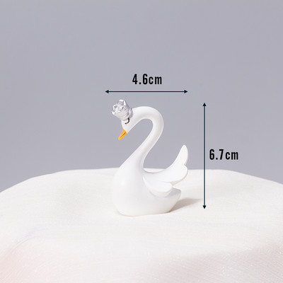 Λευκό φτερό κύκνου Ρητίνη Topper Χρόνια πολλά