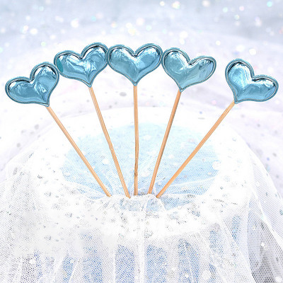 10/20/50 τμχ Heart Star Cupcake Toppers Cake Topper Διακόσμηση Επιλογές Παιδικής Γάμου Διακοσμήσεις για πάρτι γενεθλίων Μπομπονιέρες μωρού