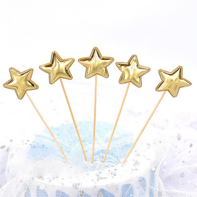 10/20/50 τμχ Heart Star Cupcake Toppers Cake Topper Διακόσμηση Επιλογές Παιδικής Γάμου Διακοσμήσεις για πάρτι γενεθλίων Μπομπονιέρες μωρού
