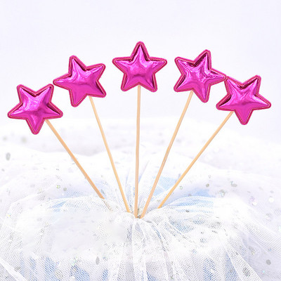 10/20/50 τμχ Heart Star Cupcake Toppers Cake Topper Διακόσμηση Επιλογές Παιδικής Γάμου Διακοσμήσεις για πάρτι γενεθλίων Μπομπονιέρες μωρού