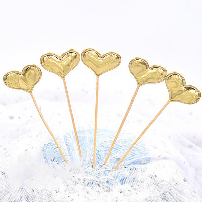 10/20/50 τμχ Heart Star Cupcake Toppers Cake Topper Διακόσμηση Επιλογές Παιδικής Γάμου Διακοσμήσεις για πάρτι γενεθλίων Μπομπονιέρες μωρού