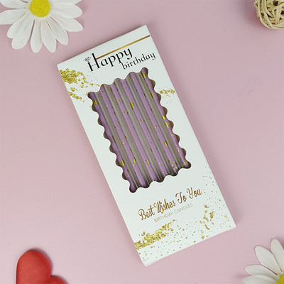 6 τεμ ίσια κεριά τούρτας Γενέθλια Baby Shower Fender Reveal Cupcake Decorating Candle Toppers Διακοσμητικά είδη γάμου