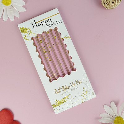 6 τεμ ίσια κεριά τούρτας Γενέθλια Baby Shower Fender Reveal Cupcake Decorating Candle Toppers Διακοσμητικά είδη γάμου