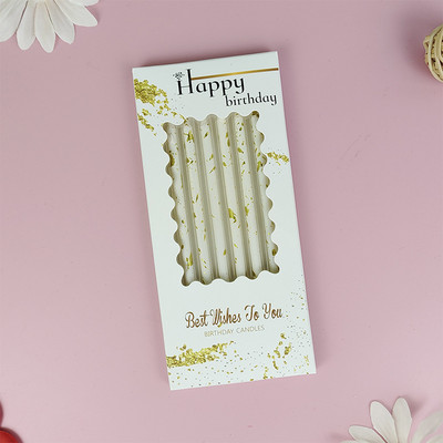 6 τεμ ίσια κεριά τούρτας Γενέθλια Baby Shower Fender Reveal Cupcake Decorating Candle Toppers Διακοσμητικά είδη γάμου