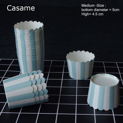 10gab. Mini smalkmaizīšu krūze Papīra kēksu iesaiņojumi Cepšanas krūzes Mafinu kastītes Kūku krūze DIY kūku rīki Virtuves cepšanas piederumi