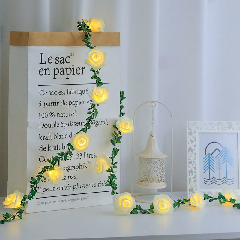 10/20 LED svjetiljke s žicama Svjetla od ružinog cvijeta Svjetlo za vjenčane ukrase Girlanda za blagdansko vjenčanje Svjetiljka za dekoraciju sobe