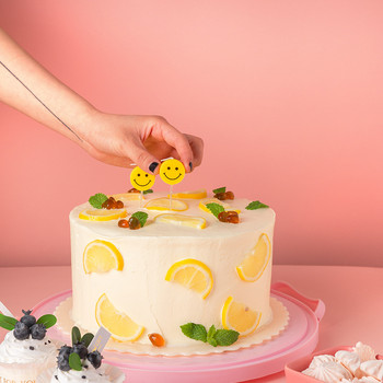 Κορεάτικο κερί με κλωστή Smiley για τούρτα Topper Flower Princess Animal Flamingo Dinosaur παιδικά γενέθλια ψησίματος γάμου