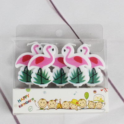 Κορεάτικο κερί με κλωστή Smiley για τούρτα Topper Flower Princess Animal Flamingo Dinosaur παιδικά γενέθλια ψησίματος γάμου