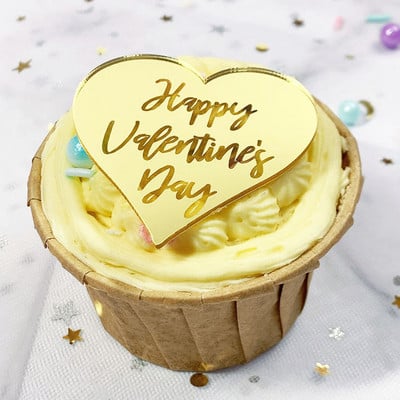 10 buc. Topper pentru tort de nuntă Topper în formă de inimă, auriu, argintiu, minimalist, cu inimă, pentru decorare pentru petrecere pentru ziua Îndrăgostiților.