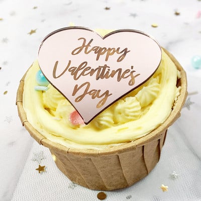 10 buc. Topper pentru tort de nuntă Topper în formă de inimă, auriu, argintiu, minimalist, cu inimă, pentru decorare pentru petrecere pentru ziua Îndrăgostiților.