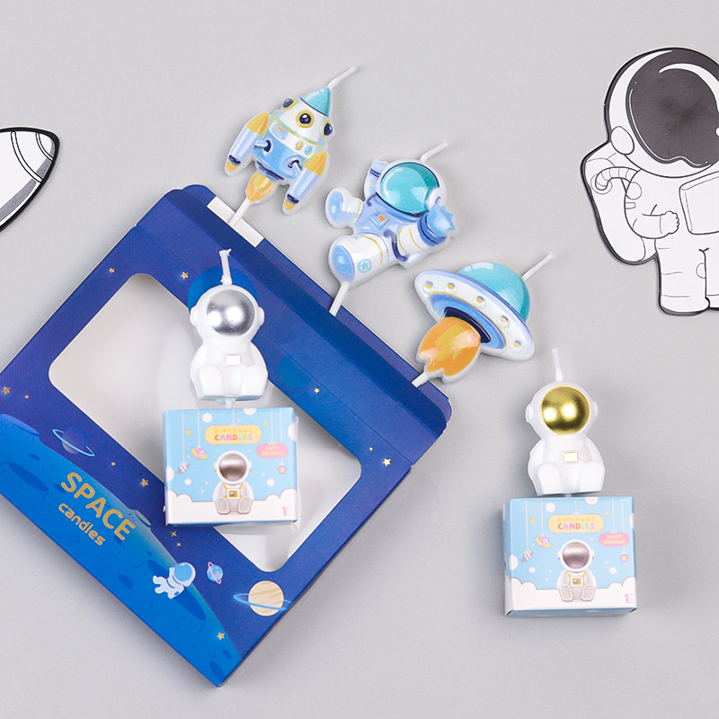 Copii La Multi Ani Petrecere Astronaut Tort Lumanare Pentru Universul Spatiului Cosmic Tematica Decoratiuni Petrecere