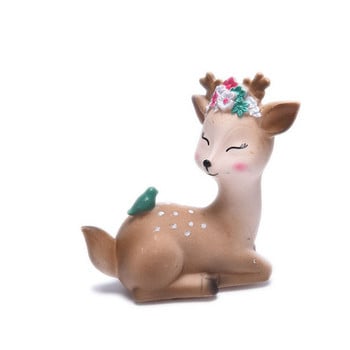 Baby Birthday Deer Angel Swan Cake Topper Για Παιδιά Παιδιά Κορίτσια Μικρά Δώρα Τούρτα Διακόσμηση Ζώων Διακοσμητικά για Cupcake