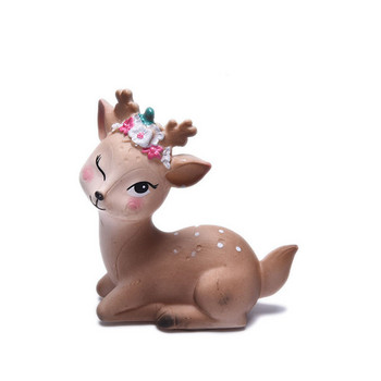 Baby Birthday Deer Angel Swan Cake Topper Για Παιδιά Παιδιά Κορίτσια Μικρά Δώρα Τούρτα Διακόσμηση Ζώων Διακοσμητικά για Cupcake