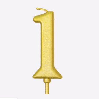 Gold Number 0-9 Happy Birthday Cake Candles Topper Decor Party Supplies Decoras Candles DIY Decor Supplies Number Candles